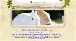 Desktop Screenshot of bunnyblueeyes.com